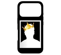 Mysterious Royal King with Golden Crown Illustration Graphic Coque pour iPhone 17 Pro