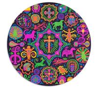 Mysterious Symbol Pattern Puzzle 1000 Pièces Educa Jouet En Bois Cadeau Unique De L'art De La Décoration Totem Jeu Éducatif Challenge Toy Pour Adultes Et Enfants À Partir De 12 Ans 1000pcs (67.5x67.5c