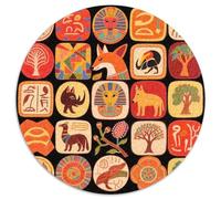 Mysterious Symbol Pattern Puzzle 1000 Pièces Educa Jouet en Bois Cadeau Unique Décoration Intérieure Totem Jeu Éducatif Challenge Toy pour Adultes Et Enfants À Partir De 12 Ans 1000pcs (67.5x67.5cm)