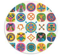 Mysterious Symbol Pattern Puzzle 1000 Pièces Educa Jouet en Bois Divertissement Créatif De l'art De La Décoration Totem Jeu Éducatif Challenge Toy Adultes & Enfants des 14 Ans 1000pcs (67.5x67.5cm)