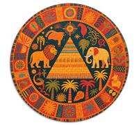 Mysterious Symbol Pattern Puzzle 1000 Pièces Educa Jouet en Bois Divertissement Créatif Décoration Intérieure Totem Jeu Éducatif Challenge Toy Adultes & Enfants des 14 Ans 1000pcs (67.5x67.5cm)