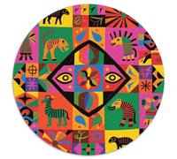 Mysterious Symbol Pattern Puzzle 1000 Pièces Educa Jouet en Bois Jeu D'Intelligence Décoration Intérieure Totem Jeu Éducatif Challenge Toy Adultes & Enfants des 14 Ans 1000pcs (67.5x67.5cm)
