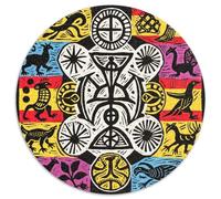 Mysterious Symbol Pattern Puzzle 1000 Pièces Educa Jouet en Bois Jeu D'Intelligence Décoration Intérieure Totem Jeu Éducatif Challenge Toy Adultes & Enfants des 14 Ans 1000pcs (67.5x67.5cm)