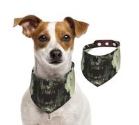Mysterious Totem Bandana réversible en coton pour chien - Bavoir réglable pour petit et grand chien pour anniversaire de mariage - Impression double face