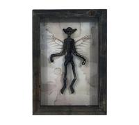 Mysterous Ghost Specimen Display - Resin Bat Ou Mummy Oeuvre Dans Un Cadre Photo Gothique | Décor Mural Pour Les Bizarreries Et Amateurs De Curiosités, Décoration De Style Taxidermie Effrayante