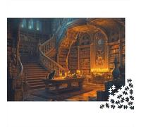 Mystery Bibliothèque Puzzle 1000 Pièces Adultes Bibliothèque Divertissement Créatif Puzzle De Qualité Supérieure Pixel Art Décoration Intérieure Qualité Premium 1000pcs (75x50cm)