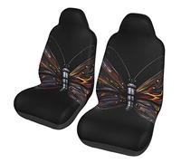 Mystery Butterfly Dua Sarung JOK Mobil,*, Sarung JOK Mobil Depan, Cocok Untuk Sebagian Besar Mobil, SUV, Truk, Van, Dll.