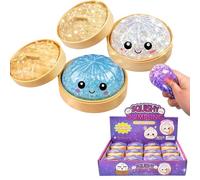 Mystery Dumplings Squishy - Giant Colorful Dumpling Stress Fidget Toy, Cute Soft Glitter Squishy for Relaxation, Calming Sensory Toy for Kids, Adults, Home, Office & Classroom Use (D*2)