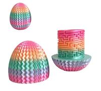 Mystery Egg Puzzle Box 8 cm 3D Nerveuse boîte cadeau avec jeu de labyrinthe Compartiment caché Pâques Tâche de réflexion amusante Réutilisable Porte-argent surprise Boîte puzzle pour anniversaires