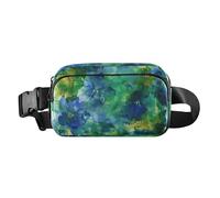 Mystery Flowers Sac banane tendance pour femmes, hommes, adolescents, petit sac à bandoulière avec sangle réglable pour voyage, course à pied, randonnée