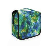 Mystery Flowers Sac de voyage pour homme avec crochet de suspension Bleu/vert