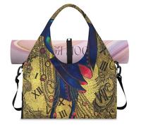 Mystery Girl Sac de sport pour femme homme fille Sac de week-end avec compartiment à chaussures Sac fourre-tout à bandoulière pour yoga, gym, voyage, couleur, L, Organiseur de sac