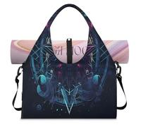 Mystery Magic Sign Sac de sport pour femme et homme Sac de week-end avec compartiment à chaussures Sac fourre-tout à bandoulière pour yoga, gym, voyage, couleur, L, Organiseur de sac