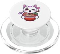 Mystery Meemeows Chat Ramen Japonais Kawaii Anime Memeows PopSockets PopGrip pour MagSafe