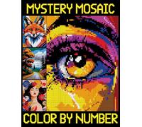 Mystery Mosaics Color by Number: A Relaxing Quest Coloring Pages for Adults, Hidden Picture Puzzles for Relaxation and Stress Relief