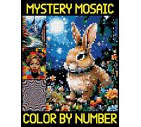 Mystery Mosaics Color By Number: Hidden Picture Puzzles, Stress Relieving Quest Challenges