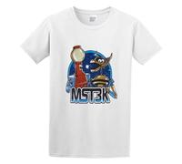 Mystery Science Theater 3000 Robots Men's Cotton T-Shirt White Shirt Top Tee L