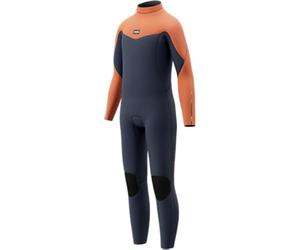 Mystic 2026 Junior Star Combinaison de plongée zippée dans Le Dos Bleu Marine/Orange 3/2 mm