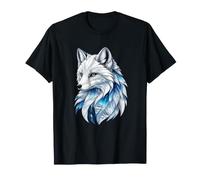Mystic Arctic Wolf Spirit Ice Galaxy Animal Totem T-Shirt