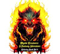 Mystic Creatures: A Fantasy Adventure Coloring Book Vol 4: A Magical Coloring Book Featuring 50 Legendary Beasts, Dragons, Serpents, Giant Birds, and Mythical Monsters