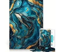 Mystic Currents Kintsugi Art Puzzles 1000 Pièces Adultes Jeu de réflexion Cadeau Jeu de complicité Découpe soignée Surprise d'anniversaire (38x52cm)