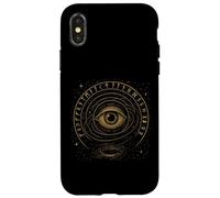 Mystic Eye Runes Spirale Univers Symbole Nordique Coque pour iPhone X/XS