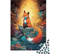 Mystic Fox Puzzle en Pièces Fantasy Forest 1000 Pièces Papier Recyclé pour Femmes, Cadeaux pour Hommes Puzzle pour Adultes Amusant Et Stimulant Jeu de Famille 70x50cm/1000pcs