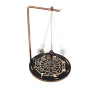 Mystic Gem Rack - Support Sur Rail En Cristals De Pin, Barre À Crochets En Noyer, Système De Cadre Sacré En Chêne | Station D'équilibrage Des Pierres Reiki, Disposition Suspendue En Cristals Pour
