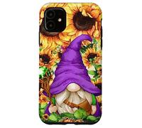Mystic GNOME Witch in Purple Wizard Outfit for Sunflower Mom Coque pour iPhone 11