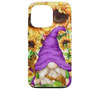Mystic GNOME Witch in Purple Wizard Outfit for Sunflower Mom Coque pour iPhone 13 Pro