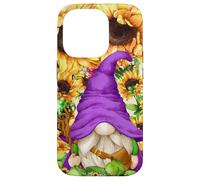 Mystic GNOME Witch in Purple Wizard Outfit for Sunflower Mom Coque pour iPhone 14 Pro