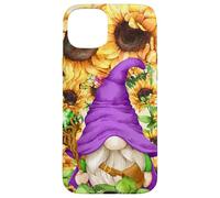 Mystic GNOME Witch in Purple Wizard Outfit for Sunflower Mom Coque pour iPhone 15 Plus