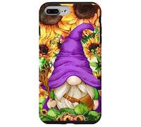 Mystic GNOME Witch in Purple Wizard Outfit for Sunflower Mom Coque pour iPhone 7 Plus/8 Plus