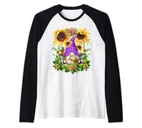 Mystic GNOME Witch in Purple Wizard Outfit for Sunflower Mom Manche Raglan