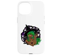 Mystic Green Witch Occulte Gothcore Pagan Céleste Magie Coque pour iPhone 15
