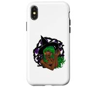 Mystic Green Witch Occulte Gothcore Pagan Céleste Magie Coque pour iPhone X/XS
