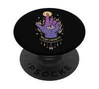 Mystic Hand, fais confiance à ton chemin, la lumière est en toi, art PopSockets PopGrip Adhésif