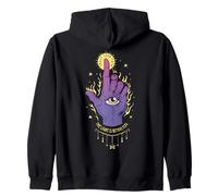Mystic Hand, fais confiance à ton chemin, la lumière est en toi, art Sweat à Capuche