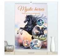 Mystic horses - Pferde aus Fantasie und Sagenwelt (hochwertiger Premium Wandkalender 2026 DIN A2 hoch), Kunstdruck in Hochglanz: Zauberhafte Aquarelle ... Einhörnern und anderen mystischen Rössern