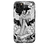 Mystic IX Carte de Tarot The Hermit Dark Occult Skull Coque pour iPhone 11 Pro
