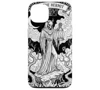 Mystic IX Carte de Tarot The Hermit Dark Occult Skull Coque pour iPhone 13
