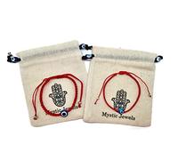 MYSTIC JEWELS by Dalia Bracelet 7 noeuds Fil Rouge Bracelet Protection et Mauvais Oeil Réglable Charm Chanceux Fait Main Unisexe