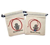 MYSTIC JEWELS by Dalia Bracelet 7 noeuds Fil Rouge Bracelet Protection et Mauvais Oeil Réglable Charm Chanceux Fait Main Unisexe (Modèle 4)