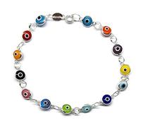 MYSTIC JEWELS by Dalia Bracelet en Argent Mal d'œil 19 cm (Multicolore)