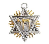 Mystic Kabbalah Pendentif en forme de figurine de Salomon pour la prospérité spirituelle