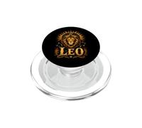 Mystic Lion Zodiaque Lion Astrologie Constellation Signe du Soleil Art PopSockets PopGrip pour MagSafe