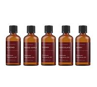 Mystic Moments - Cake mélange Pack de démarrage à l'huile de Parfum Pack 5x100 ML - Amande, Pomme au Four, Cerise, Chocolat, Miel - Impeccable comme Cadeau
