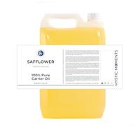 Mystic Moments Huile de carthame 10 litres - Huile pure et naturelle parfaite pour les cheveux, le visage, les ongles, l'aromathérapie, le massage et la dilution d'huile végétalienne sans OGM