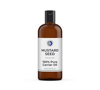 Mystic Moments - Huile de support de graines de moutarde 500 ml - Huile pure et naturelle Impeccablee pour les cheveux, le visage, les ongles, l'aromathérapie, le massage et la dilution de l'huile