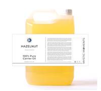 Mystic Moments | Huile de support de noisette - 10 litres - Huile pure et naturelle parfaite pour les cheveux, le visage, les ongles, l'aromathérapie, le massage et la dilution d'huile végétalienne